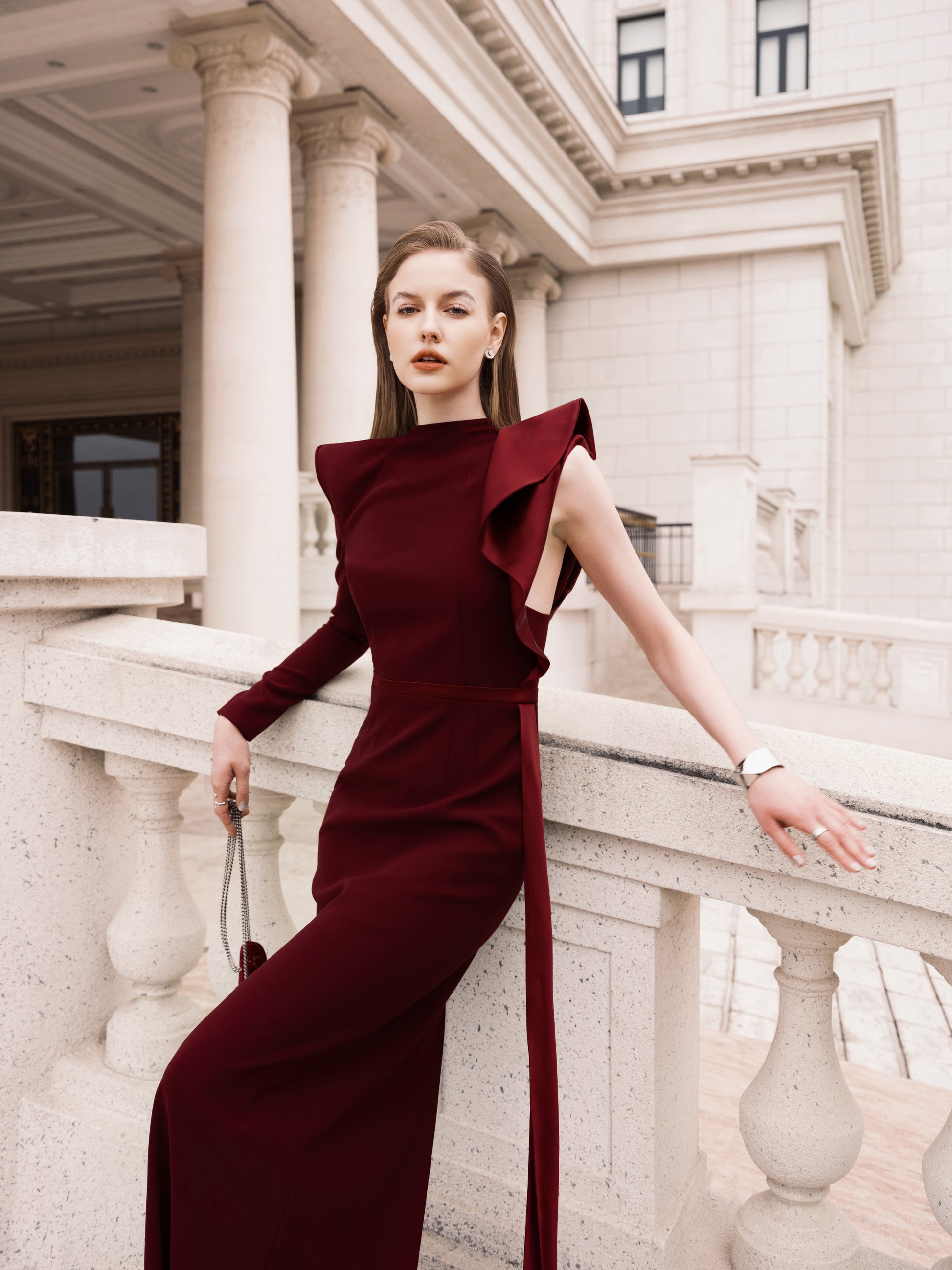 Bernadette Dress M / Burgundy Bernadette Dress M / Burgundy